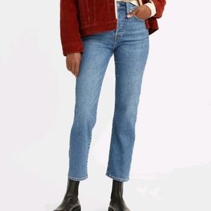 Levi's High Rise Wedgie Straight Cropped